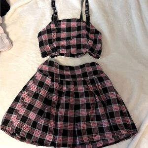 Pink, sparkly 2-piece dress set